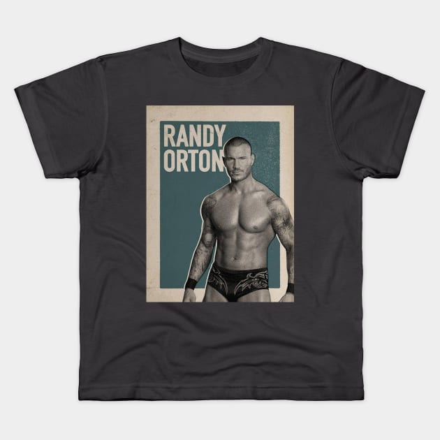 Randy Orton Vintage Kids T-Shirt by nasib